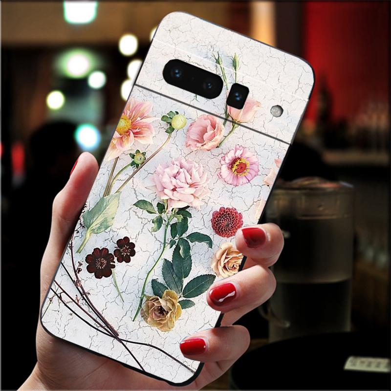 

Phone Case For Google Pixel 10 9 Pro XL 9A 8 7 6 Pro Pixel 8A 7A 6A Pixel 8 7 6 5 Flower Peony Rose Google Pixel 9