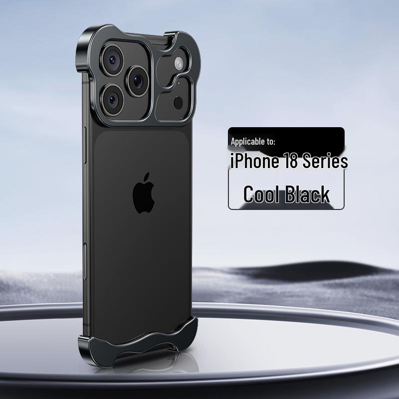 Protiotlačková a nárazuvzdorná obal na telefón Apple 17Pro & 16Promax s kovovými rohmi a jedinečným tvarom.