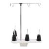 4 Spools Thread Holder Plastic and Stainless Steel Multipurpose Spool Stand for Household Sewing Mac