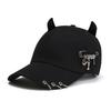 Eye Catching Sun Hat with Devil Horn Adjust Head Size Baseball Hat Girl Woman Outdoor Cycling Climbing Travel Hat