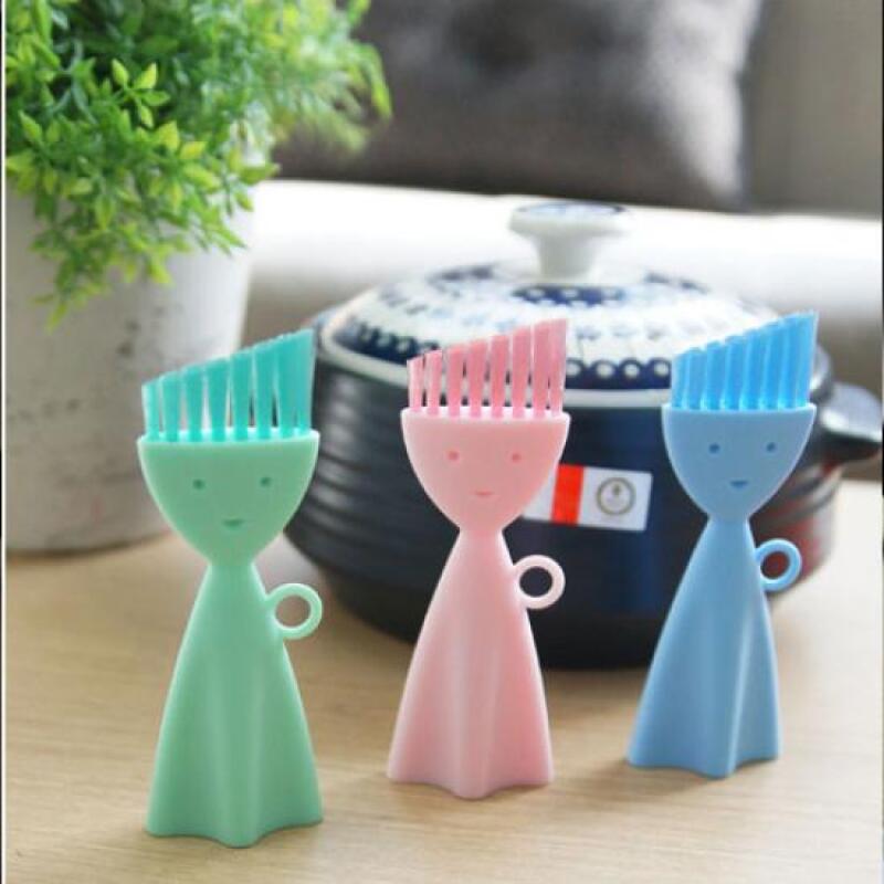Minimal Character Multipurpose Cleaning Brush 1 x (Choose 1 color) pink