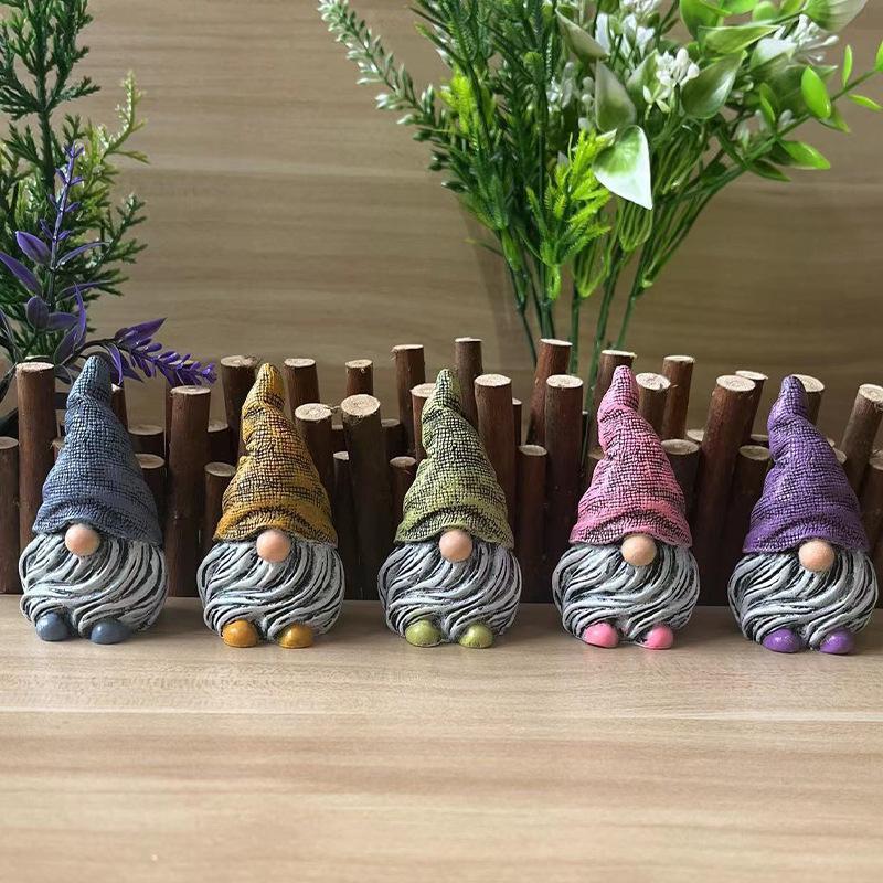 Resin Craft Decorative Ornaments White Beard Dwarf Courtyard Home Decoration Resin Ornaments