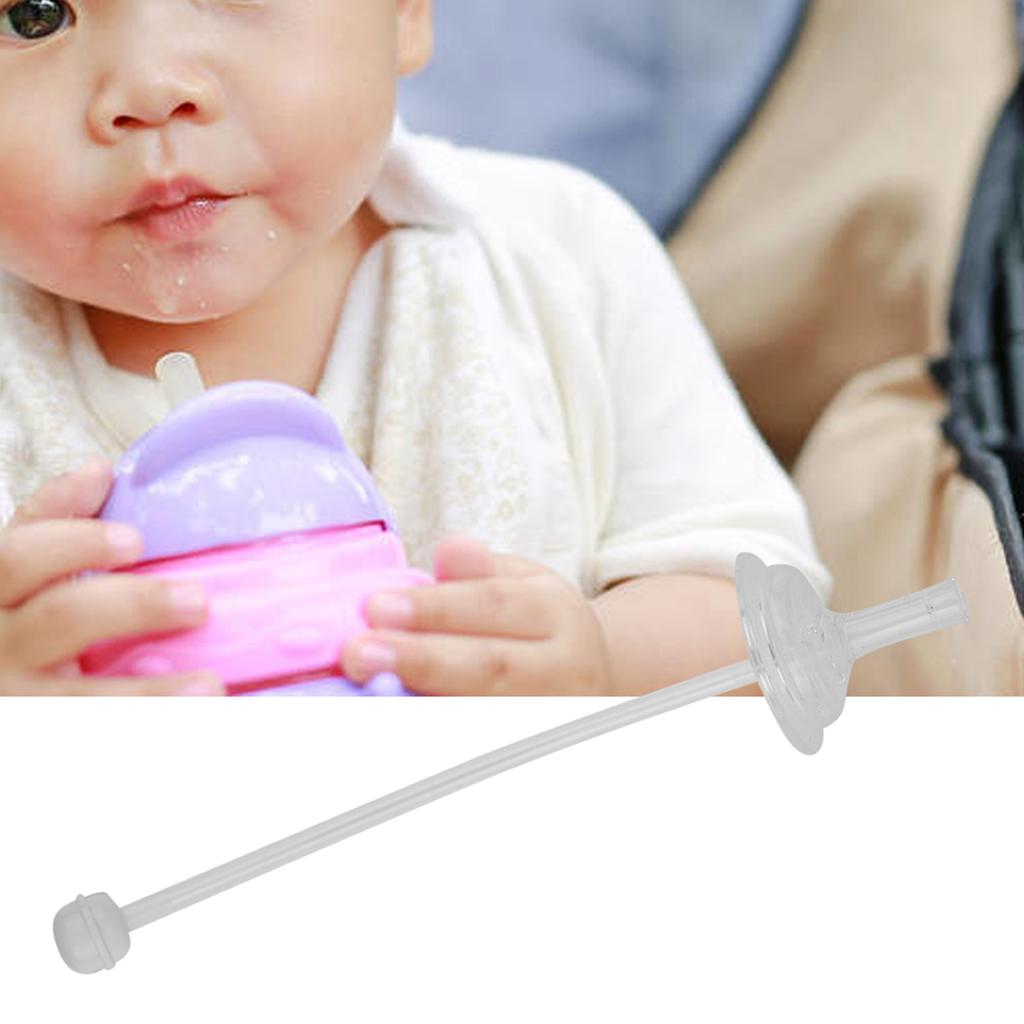 4 stücke Strohhalme Professionelle Food Grade Silikon Stroh Breiten Mund Baby Sippy Strohhalme Baby