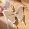 Double-Layer Wing Butterfly Leather Keychain 1Pcs Handcrafted Pendant Durable Keyring for Car Key Bag BFF Small Gift for Women