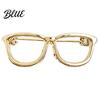 Anti Oxidation Clothing Pin Alloy Glasses Brooch for Men Women Eyeglasses Shape Lapel Casual Pins Pin Decorative Accessory Suits Shirts Sweaters