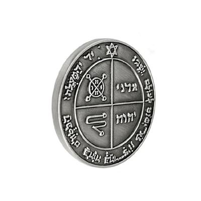 Mystical King Solomon Seal Coin for Spiritual Protecting Meditations Aid And Prosperities Symbol Decoration