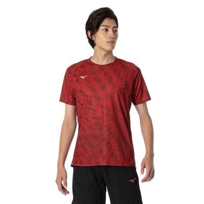 Dry Aeroflow Short Sleeve Training Highly Breathable and Salsa Size M Men's T-Shirt, Material, Sweat-Wicking Quick-Drying, Red, (32MAB020)
