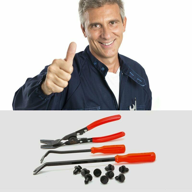 14 Pcs Car Panel Trim Door Dashboard Audio System & Clip Fastener Remover Tools