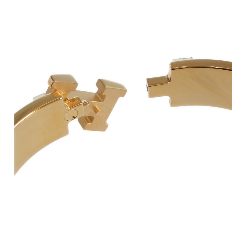 HERMES H700015F_G1PM Bracelet Noir Dore Gold Plated Women