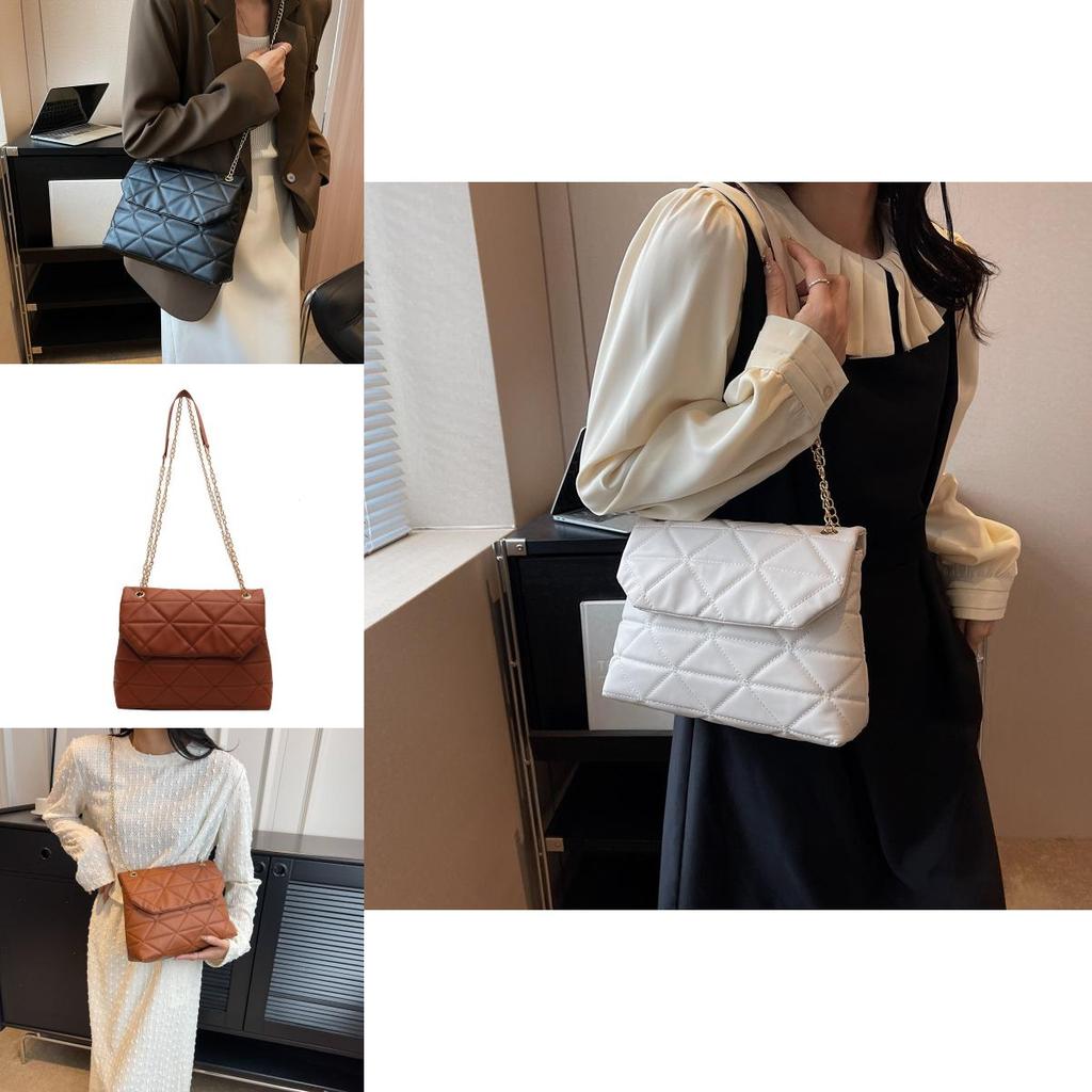 Stylish Korean Design Small Square Bag Pu Leather Casual Shoulder Bag