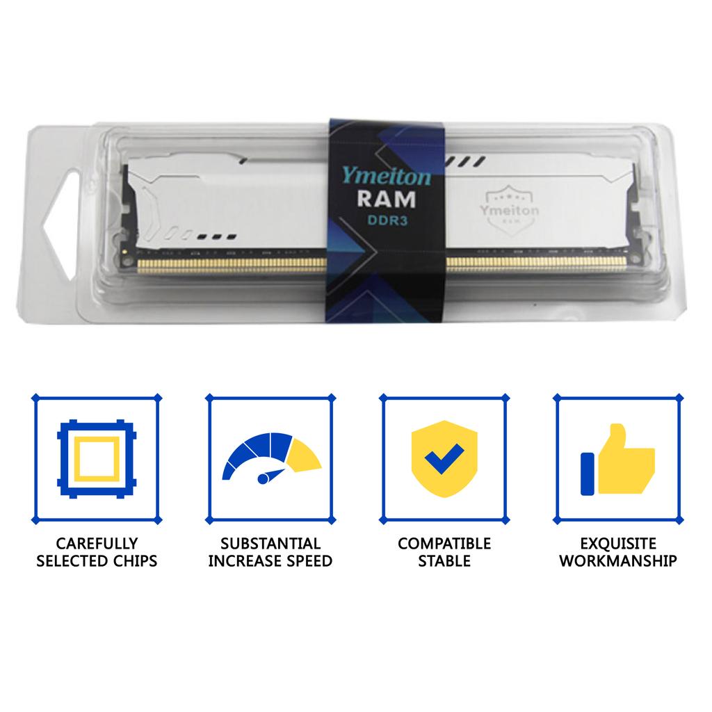 Memoriam Ddr5 2PCS Pc Ymeiton Ram Memory Ddr5 8GB 16GB 32GB 4800mhz 5200mhz 5600mhz U-DIMM RAM Factory Wholesales