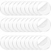 30 stycken 3-tums akrylrund blank med hål, genomskinlig skiva, rund transparent akrylunderlägg, handgjorda dekorationer DIY konstprojektmaterial