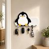 Cartoon Adhesive Key Holder Wooden Wall-mount Hanger Lovely Animal Key Hook  Hallway
