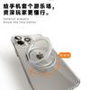 360 Rotating Gear Magnetic Phone Stand Case IPhone 14/13/12 Pro Max Transparent PC Shockproof Protective Cover With Built-in
