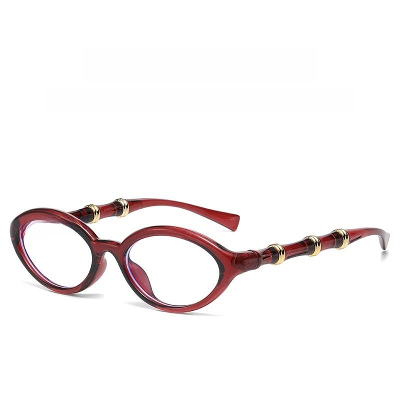 Fashion Elliptical Frame Sunglasses With Uv400 Protection For Summer Travel