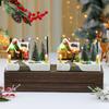 LED Light Up Village Xmas Lighting Music Box DIY Xmas Octave Box  for Holiday Home Decor