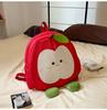 School Bag 2025 Cute Apple Cartoon Large Capacity School Bag Travel Leisure Commute Light Backpack