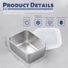 Stainless Steel Food Containers with Lids Reusable Container For Snacks Food Storage Containers Storage Box for Office