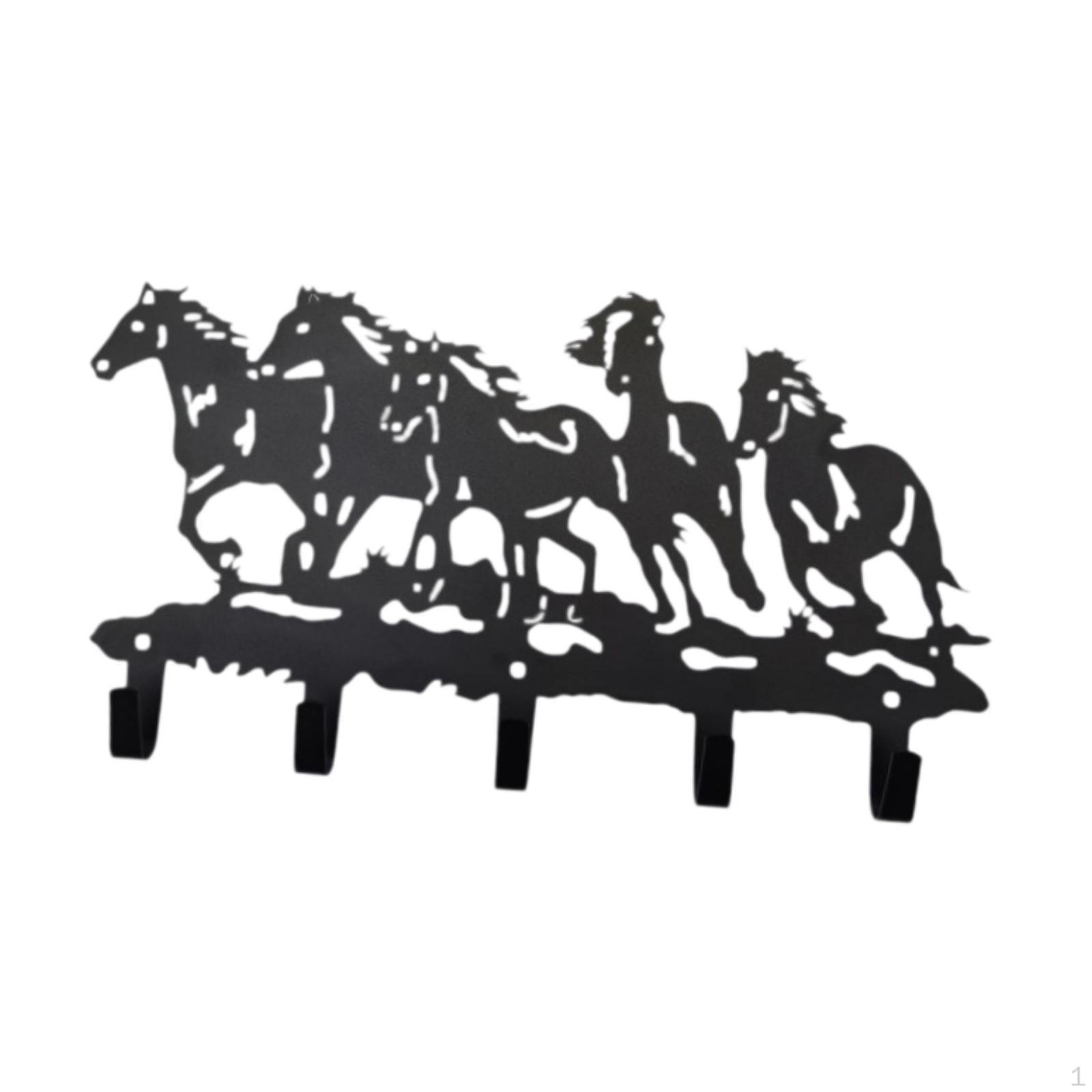 

Metal Key Holder with 5 Hooks Home Decor Decorative Wall Hook for Entryway Doorway