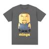 Minye Minion Face Print Tshirt Funny Meme Style Casual Wear Streetwear Unisexs Tshirt