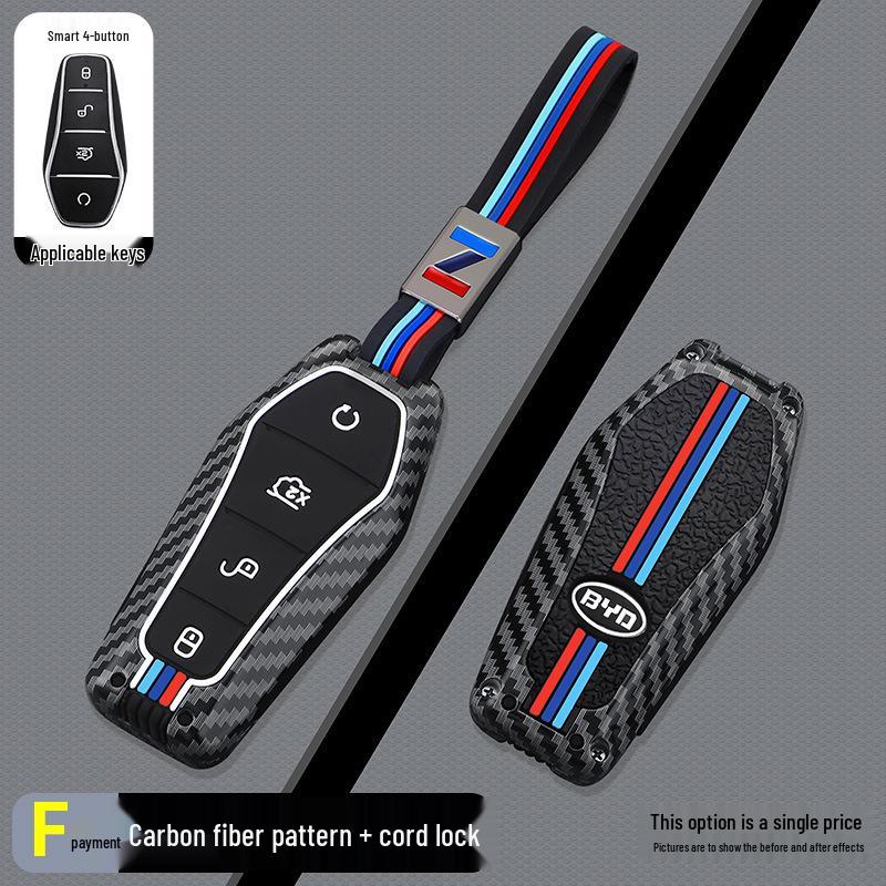 BYD F-Model Carbon Fiber Car Key Case