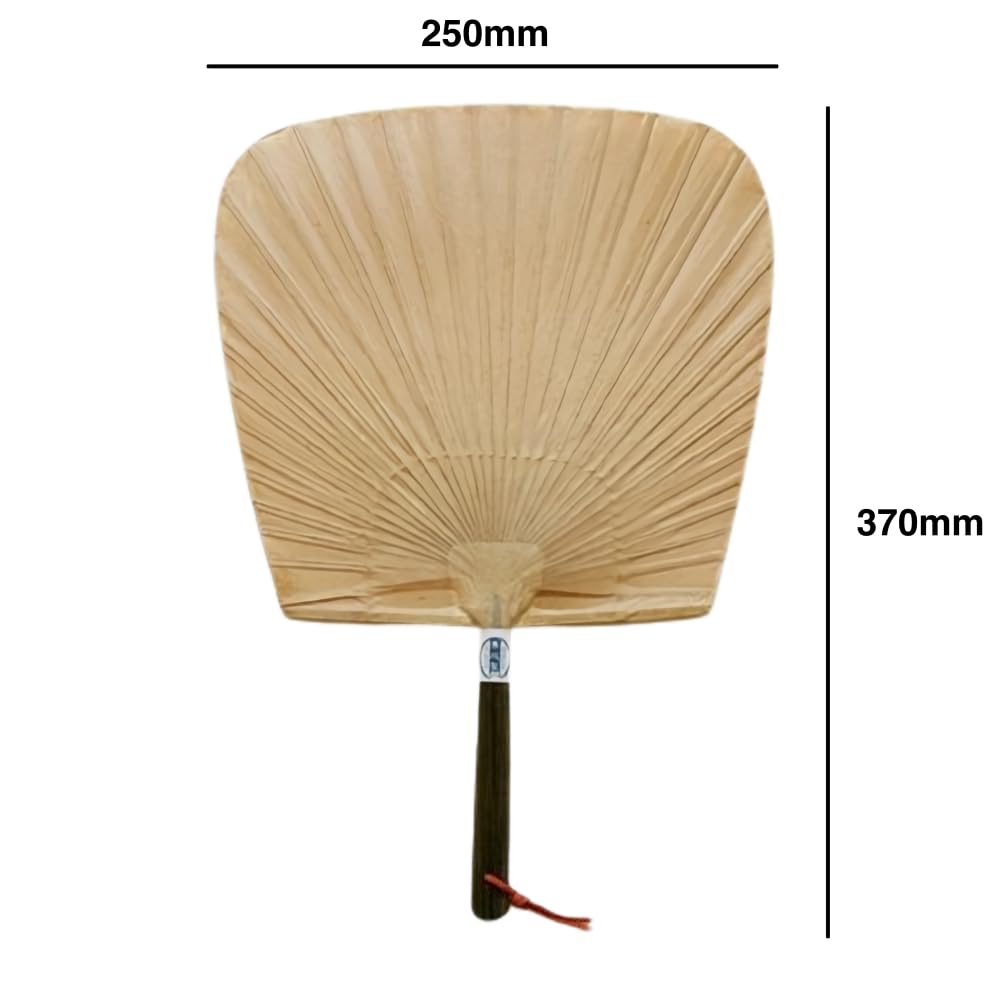 Kurikawa Shoten Shibu Sensen Fan, Persimmon Tannin, Kumamoto Traditional Craft, Handmade by Artisans, Size: 250 X 370mm