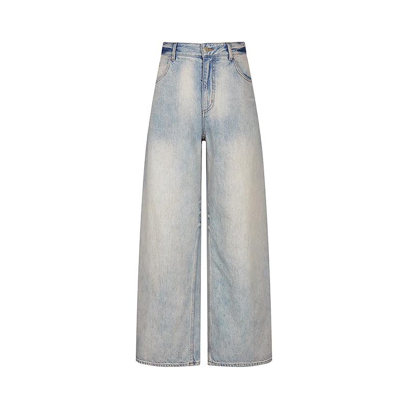Less 2026 Summer Wide-Leg Denim Pants