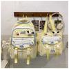 The new schoolbag is high-value, fresh and sweet, macaron-colored make-up bag, junior high school students, light travel, and large-capacity backpack.