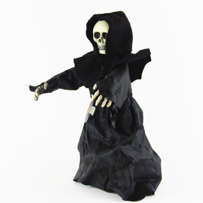 Garett Halloween stuiterende geest: Lichtgestuurde Prank Speelgoed Skelet voor Geestenfeest.