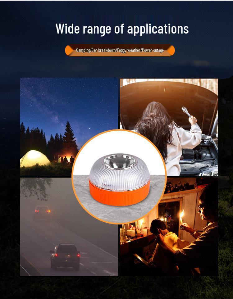 V16 Wiederaufladbare LED-Notfall- und Warnleuchte