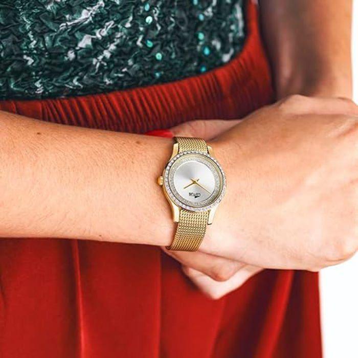 LOTUS Femme Analogique Quartz Montre avec Bracelet en Acier Inoxydable 18827/1