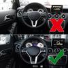 Garniture de couverture de panneau chromé de volant de voiture, pour Mercedes Benz AMG ABCE GLK GLA CLA CLS classe W176 W246 W204 W212 W156 W117