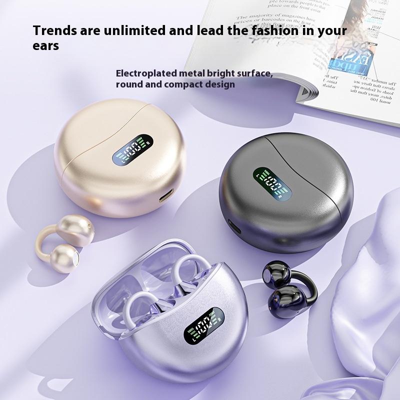 Bluetooth Headset Clip-on Ear Noise Reduction Waterproof High Sound Quality Bone Conduction True Wireless