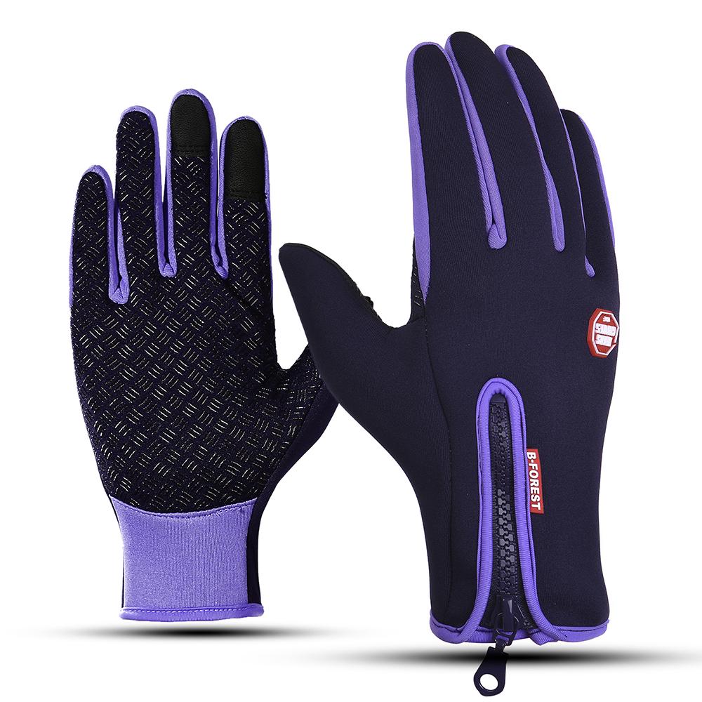 Kyncilor Glove Outdoor Winter Warm Sklisikker berøringsskjermhansker for sportssykkelkjøring