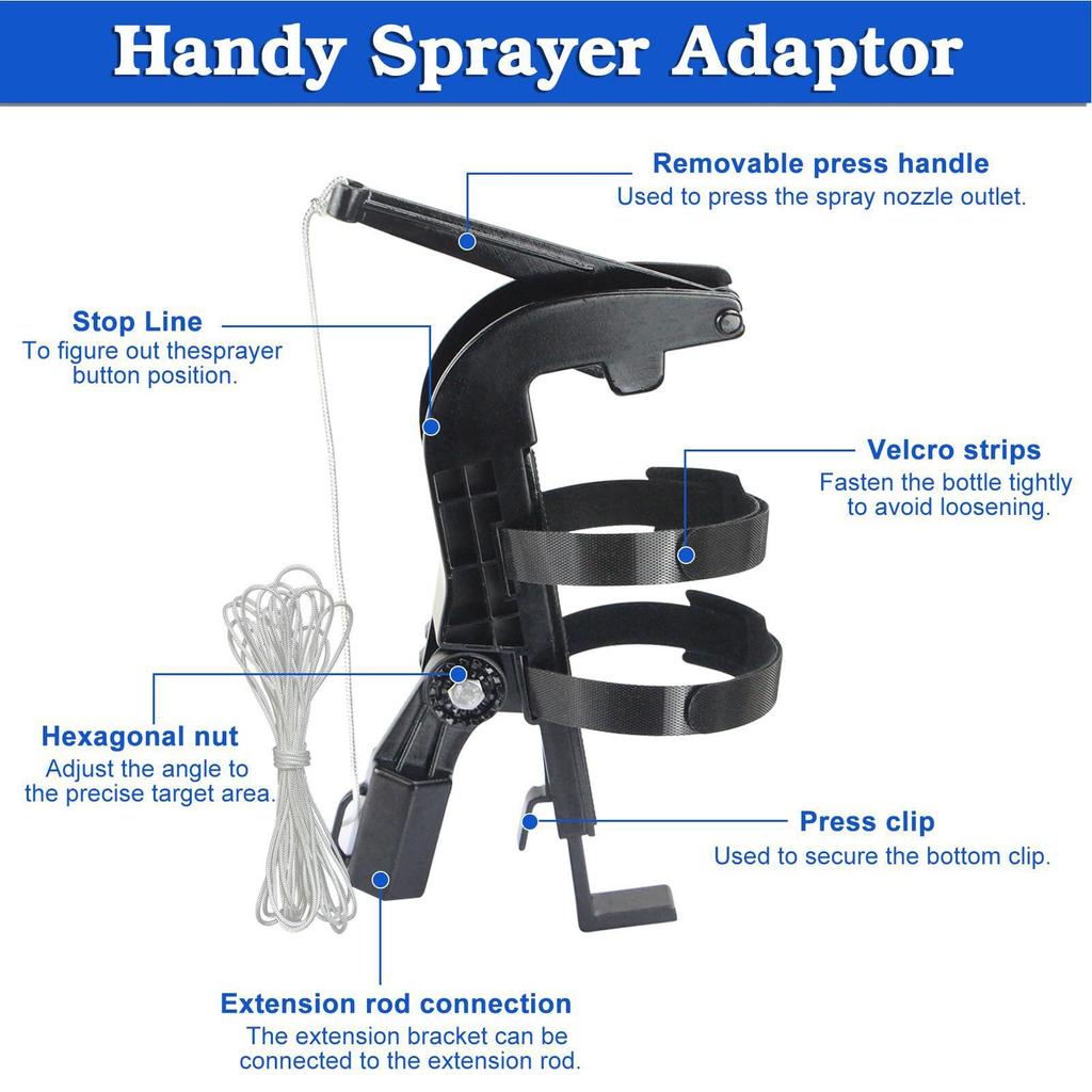 Spray Can Extension Pole Long Range Adjustable Sprayer Attachment Wasp Spray Extension Pole For Bee Paint Tree Defense Hive