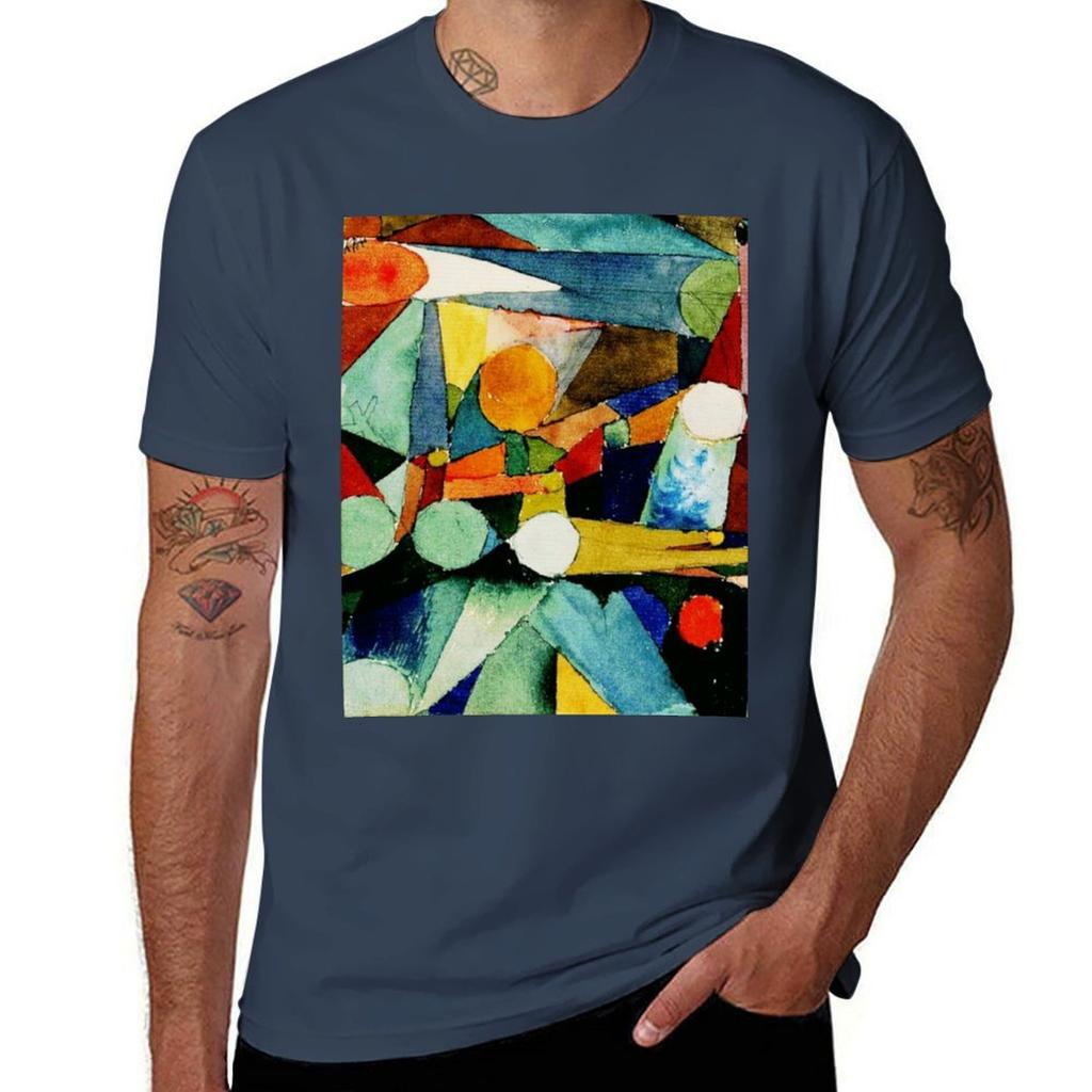 Colour Shapes Paul Klee Abstract Watercolor Art Tshirt Soft Cotton Print Tshirt