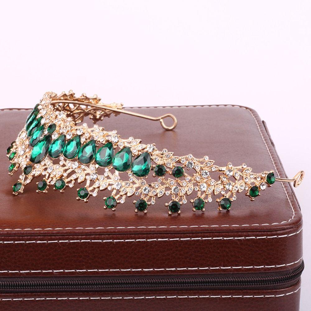 Luxury Baroque Queen Tiaras Elegant Bridal Headwear Zinc Zinc Alloy Princess Crown  Photography Props