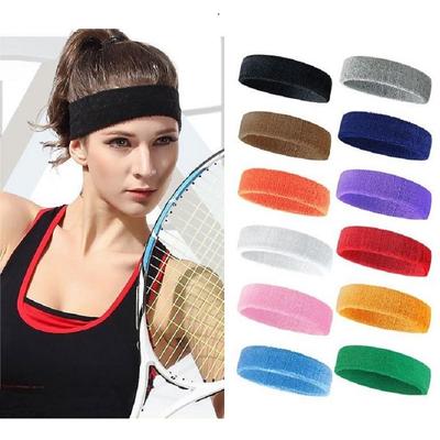 Handtuchmaterial, solide, hochelastisch, dick, schweißabsorbierend, für Laufen, Radfahren, Outdoor-Sport, Schweißband, Stirnband, Haarband