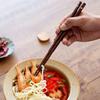 Sushi Noodles Elegant Rustic Wooden Reusable Kitchen Utensils Flatware Chopsticks Tableware