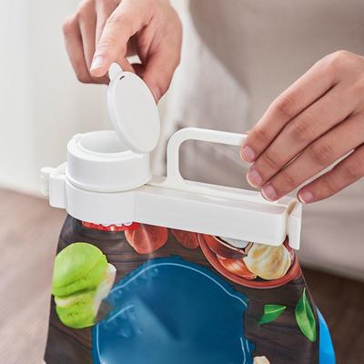 Food Sealing Clip Milk Powder with Nozzle Multifunctional Reusable Sealer Clamp Snack Bag