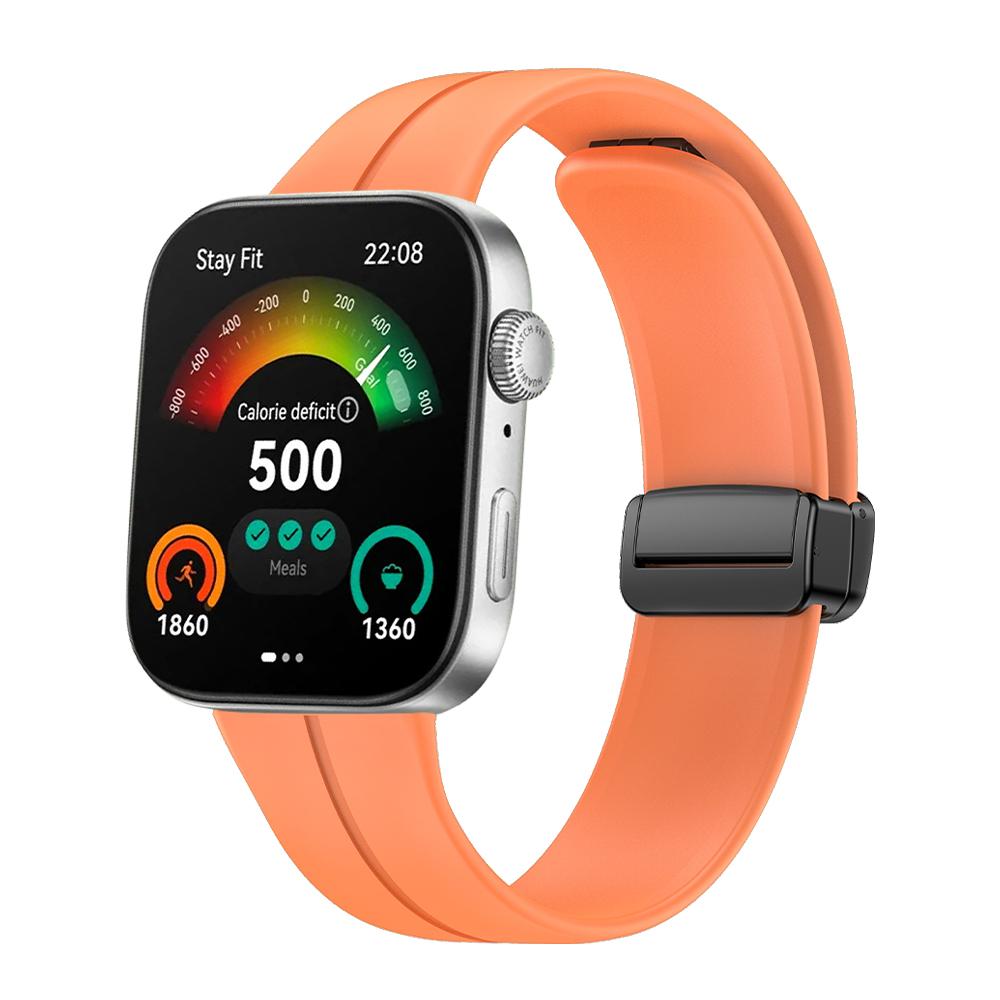 Magnetic Folding Buckle Wrist Band For HUAWEI WATCH FIT 3 Sports Breathable Silicone Strap Replacement Watchband Bracelet