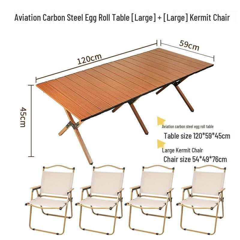Conjunto Portátil Ultraleve de Mesa Dobrável e Cadeiras de Alumínio para Acampamento ao Ar Livre e Piqueniques