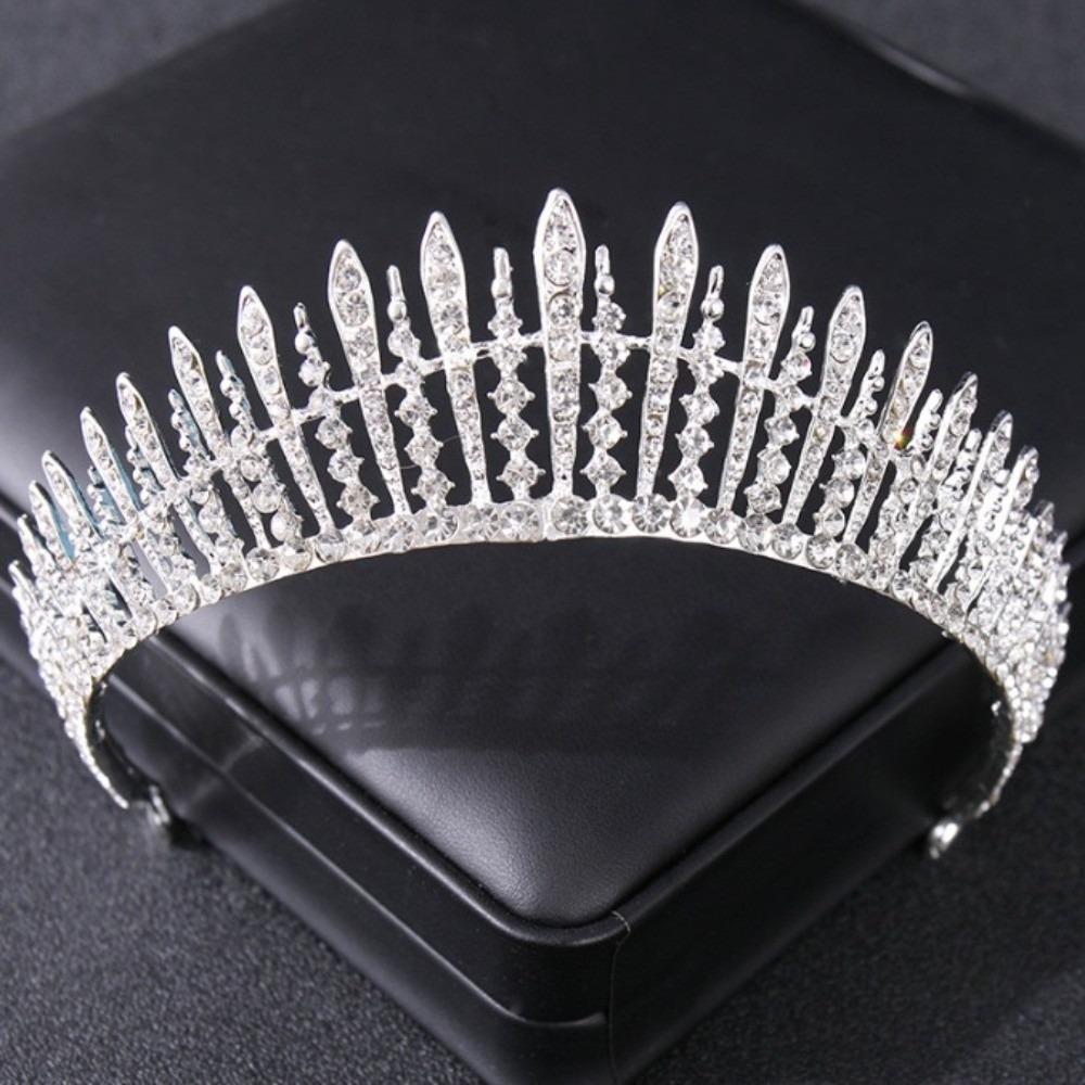 

Crystal Crown Hairband Handmade Bridal Wedding Headwear Luxury Bridal Crown Women Headpiece