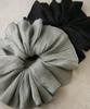 VINGTAINE Wrinkled Ruffled Hair for Scrunchie, Big, Chic, Voluminous, Accessory, Simple, Casual, Adults, HS-207-GY