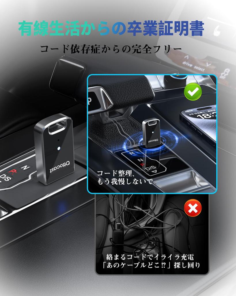 Ottocast MINI Ottocast New Mini CarPlay Android Auto Wireless USB Car Adapter 2025 Latest Android Auto CarPlay Wireless Connection Receiver Compatible