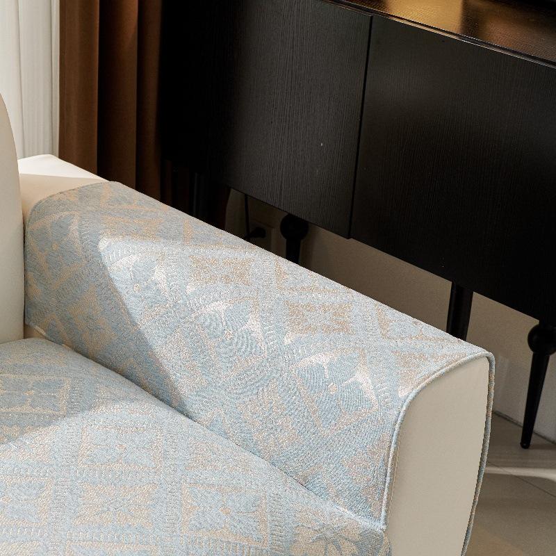 Chenille Sofakissen, Universell für alle Jahreszeiten, Rutschfest und Schmutzabweisend Sitzkissen, Einfaches Modernes Sofa, Armlehne, Rückenlehnenhandtuch, Abdecktuch