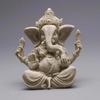 Sandstone Ganesha Buddha Elephant Statue Sculpture Handmade Elephant Figurine Home Decoration Accessories