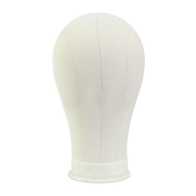 1Piece Canvas Head Mannequin Head With Stand Wig Model With Mount Hole For DIY Wig Making