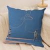 C-Call Me by Your Name Cushion Cover Soft Plush Fabric Double-Sided Printed Sofa Cushion Cover for All Seasons Home Decor Gift