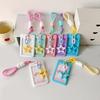 Lovely Kpops Photocard Holder with Keychain,Star Photo Card Sleeve ID Bank Credit Card Holder Protector Gifts for Womens